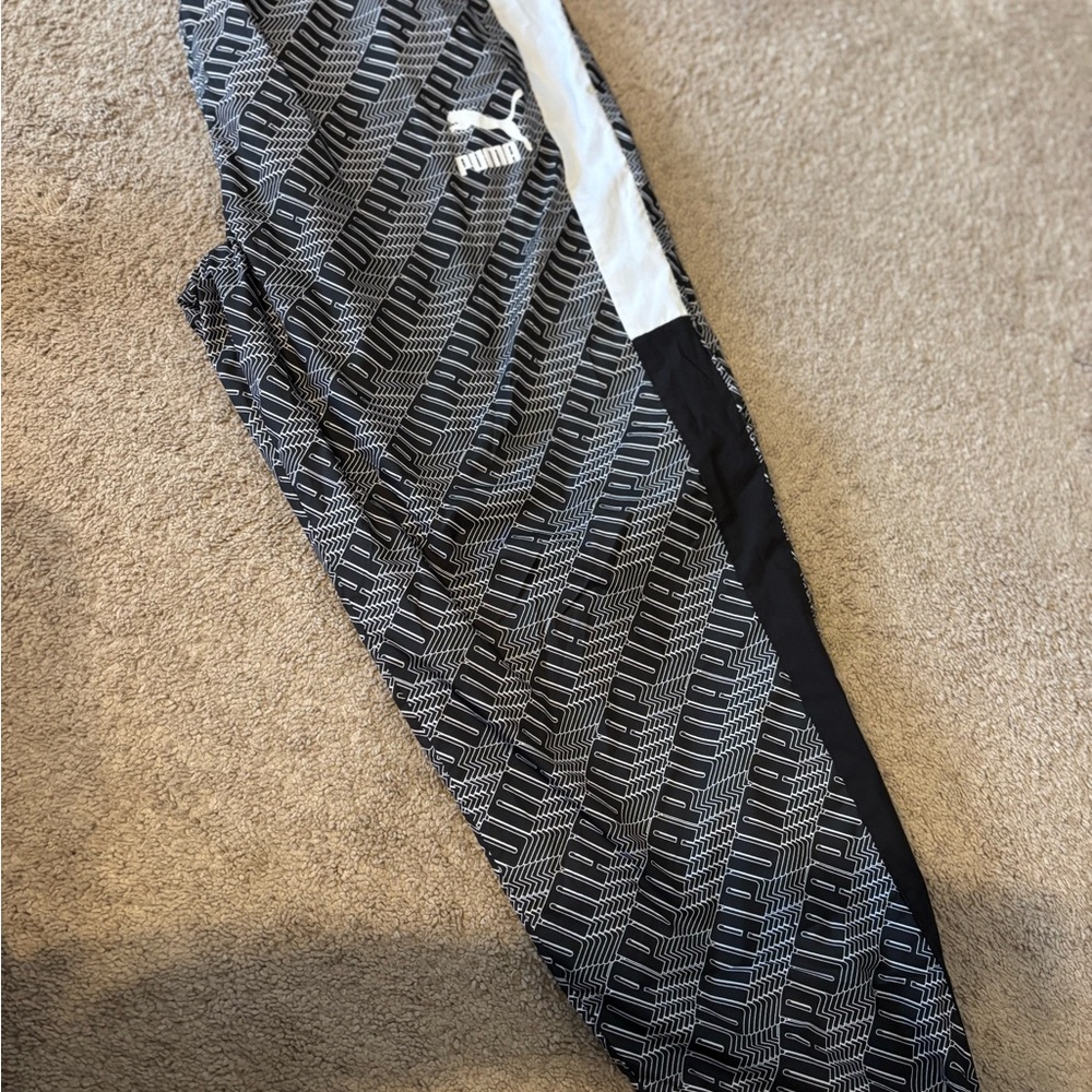 Puma Monochrome Geometric Track Pants